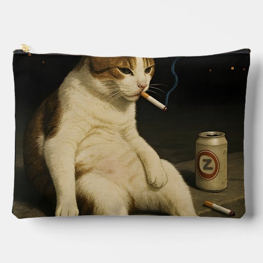 Sigaar Kitten Grappige Roken Kat Gen Z Meme Etui (Voorkant)