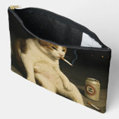 Sigaar Kitten Grappige Roken Kat Gen Z Meme Etui (Open)