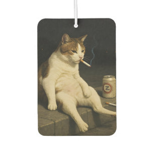 Sigaar Kitten Grappige Roken Kat Gen Z Meme Luchtverfrisser