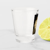 Sigaar Kitten Grappige Roken Kat Gen Z Meme Shot Glas (Links)