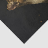Sigaar Kitten Grappige Roken Kat Gen Z Meme Tissuepapier (Detail)