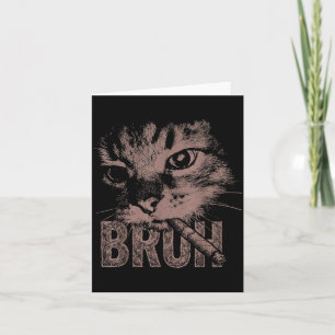 Sigaar kitten grappige rokende kat meme stom kaart