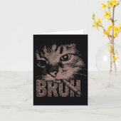 Sigaar kitten grappige rokende kat meme stom kaart (Gele Bloem)