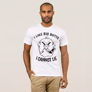 SIGAAR LOVER Grappige T-shirts, IK HOU VAN GROTE K T-shirt