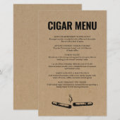 Sigaar Menu (Voorkant / Achterkant)