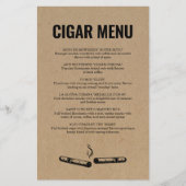 Sigaar Menu (Voorkant)