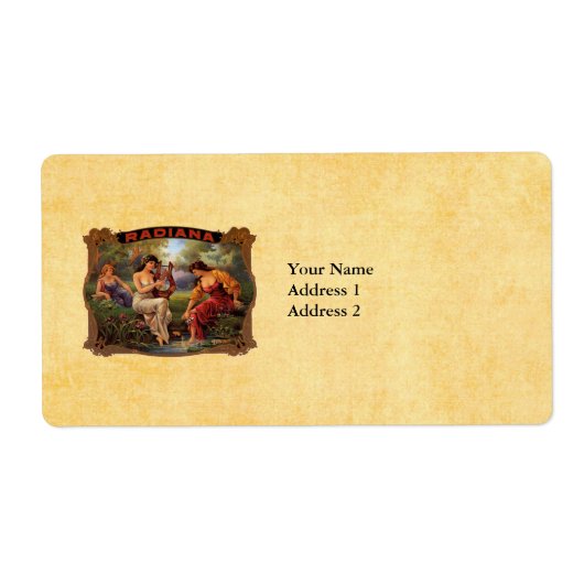 Sigaar Radiana  Roker Tabaksetiket Etiket (Voorkant)