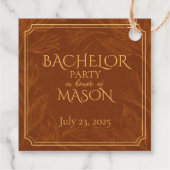 Sigaarbar thema vrijgezellenfeest bedankjes labels (Achterkant)