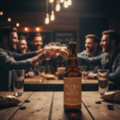 Sigaarbar thema vrijgezellenfeest bier etiket