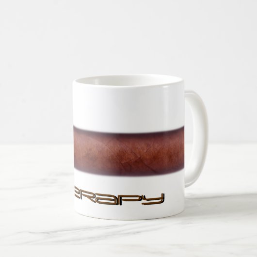 Sigar als therapie koffiemok (Voorkant rechts)