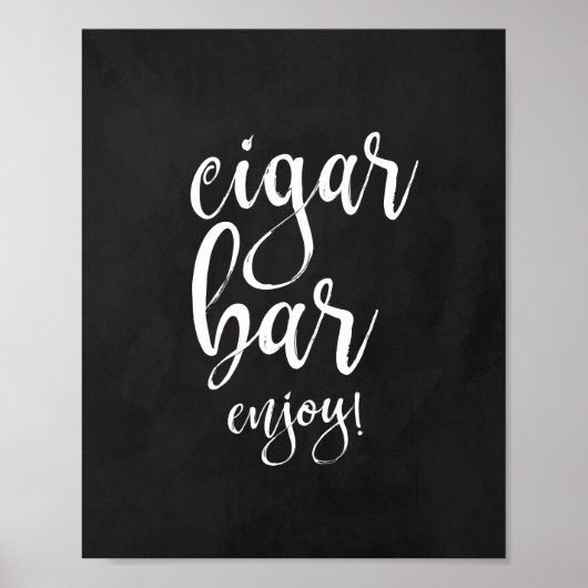 Sigar Bar-bord 8 x 10 bruiloft Poster (Voorkant)