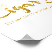 Sigar Bar — Faux Gold Foil Shimmer Poster (Hoek)