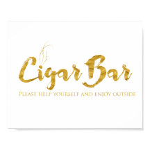 Sigar Bar — Faux Gold Foil Shimmer
