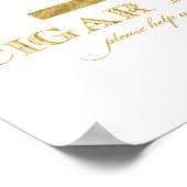 Sigar Bar — Faux Gold Foil Shimmer Poster (Hoek)