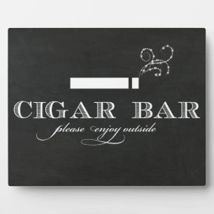 Sigar Bar Sign Table Easel Fotoplaat