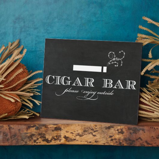 Sigar Bar Sign Table Easel Fotoplaat (Zijkant)