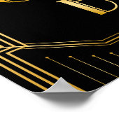 Sigar Bar Wedding Sign | Gatsby Art Deco Poster (Hoek)