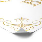 Sigar Bar Wedding Sign | Moderne kalligrafie Poster (Hoek)