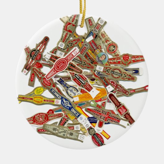 Sigar Ring Wrappers Keramisch Ornament (Voorkant)