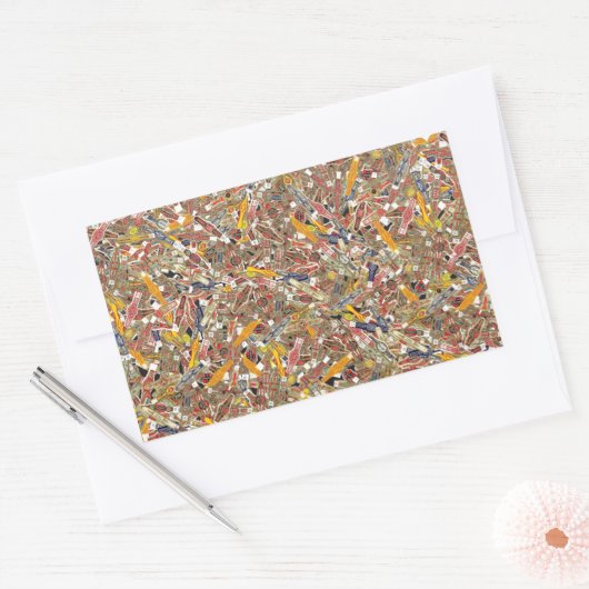 Sigar Ring Wrappers Rechthoekige Sticker (Envelop)