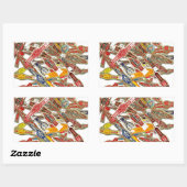 Sigar Ring Wrappers Rechthoekige Sticker (Vel)