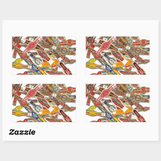 Sigar Ring Wrappers Rechthoekige Sticker (Vel)