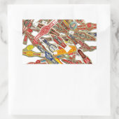 Sigar Ring Wrappers Rechthoekige Sticker (Tas)