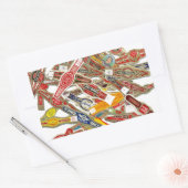 Sigar Ring Wrappers Rechthoekige Sticker (Envelop)