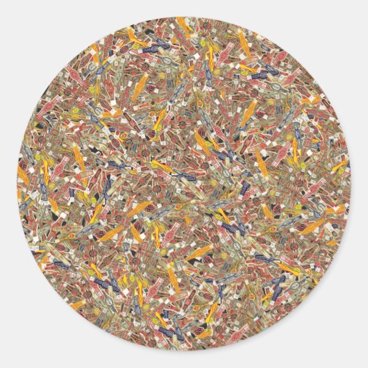 Sigar Ring Wrappers Ronde Sticker (Voorkant)