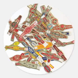 Sigar Ring Wrappers Ronde Sticker