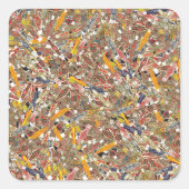 Sigar Ring Wrappers Vierkante Sticker (Voorkant)