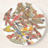 Sigar Ring Wrappers Zandsteen Onderzetter (Voorkant)