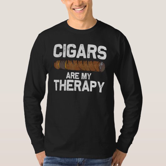 Sigar voor mannen Roken Cigar_5 T-shirt (Voorkant)