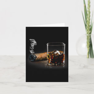 Sigaren en bourbon geweldig geschenk voor sigarenl kaart
