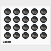 Sigaren en Bourbon Ronde Sticker (Vel)