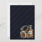 Sigaren en Bourbon verjaardagsfeestje Kaart (Achterkant)