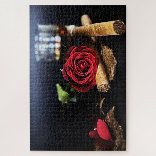 Sigaren en Rozen Legpuzzel (Verticaal)