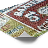 sigaren en sigaren, voor wasbakken poster (Hoek)