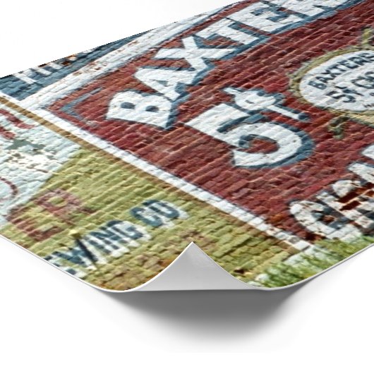 sigaren en sigaren, voor wasbakken poster (Hoek)