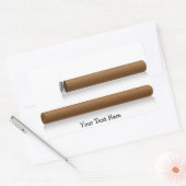 Sigaren (gepersonaliseerd) rechthoekige sticker (Envelop)