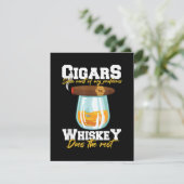 Sigaren lossen de meeste van mijn problemen op. bedankkaart (Staand voorkant)