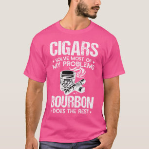 Sigaren lossen de meeste van mijn problemen op, bo t-shirt