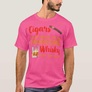 Sigaren lossen de meeste van mijn problemen op en  t-shirt