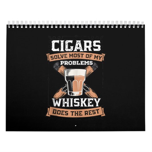 Sigaren lossen de meeste van mijn problemen op. kalender (Hoes)