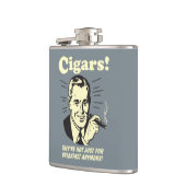 Sigaren: Niet alleen ontbijten meer Heupfles (Links)