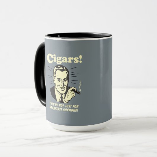 Sigaren: Niet alleen ontbijten meer Mok (Voorkant links)
