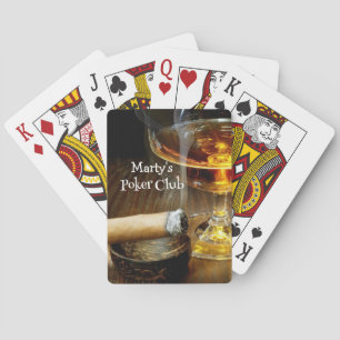 Sigaren Poker Cocktails Spelletjes Pokerkaarten