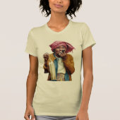 Sigaren Rokende Oma T-Shirt (Voorkant)