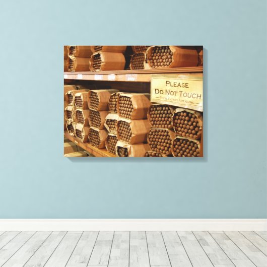 sigaren veroudering canvas afdruk (Insitu (Houten vloer))