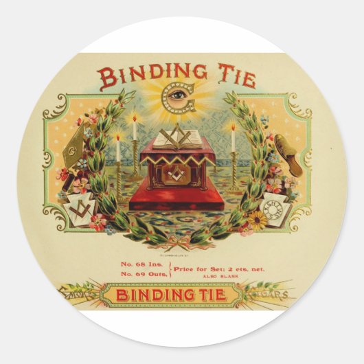  Sigarendoos Etiket BINDENDE STROPDAS (15) (Voorkant)